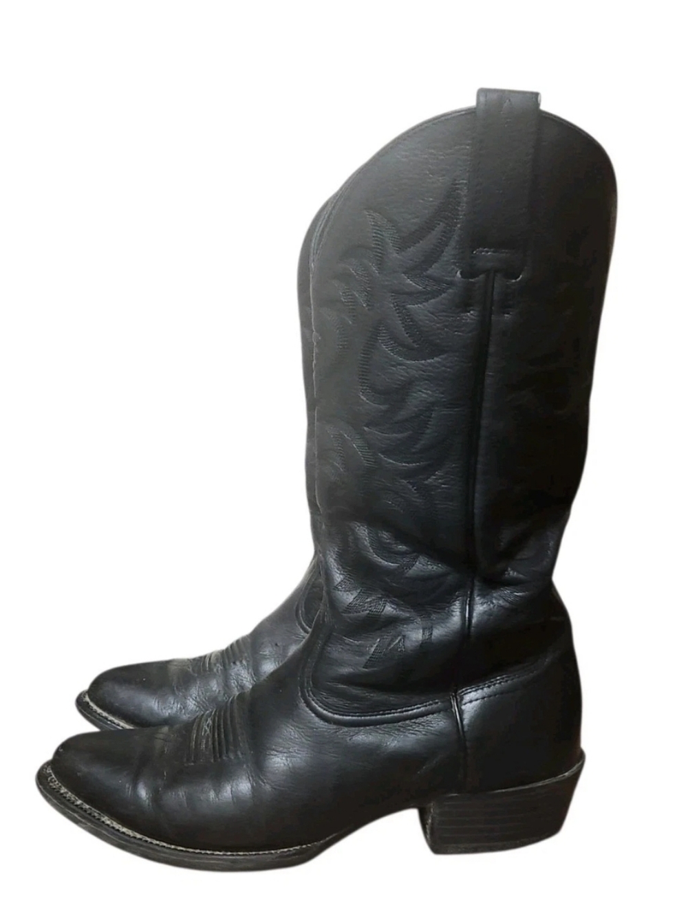 Ariat Heritage Boots 10002218 Mens 10EE Black Leather R Toe Cowboy Western